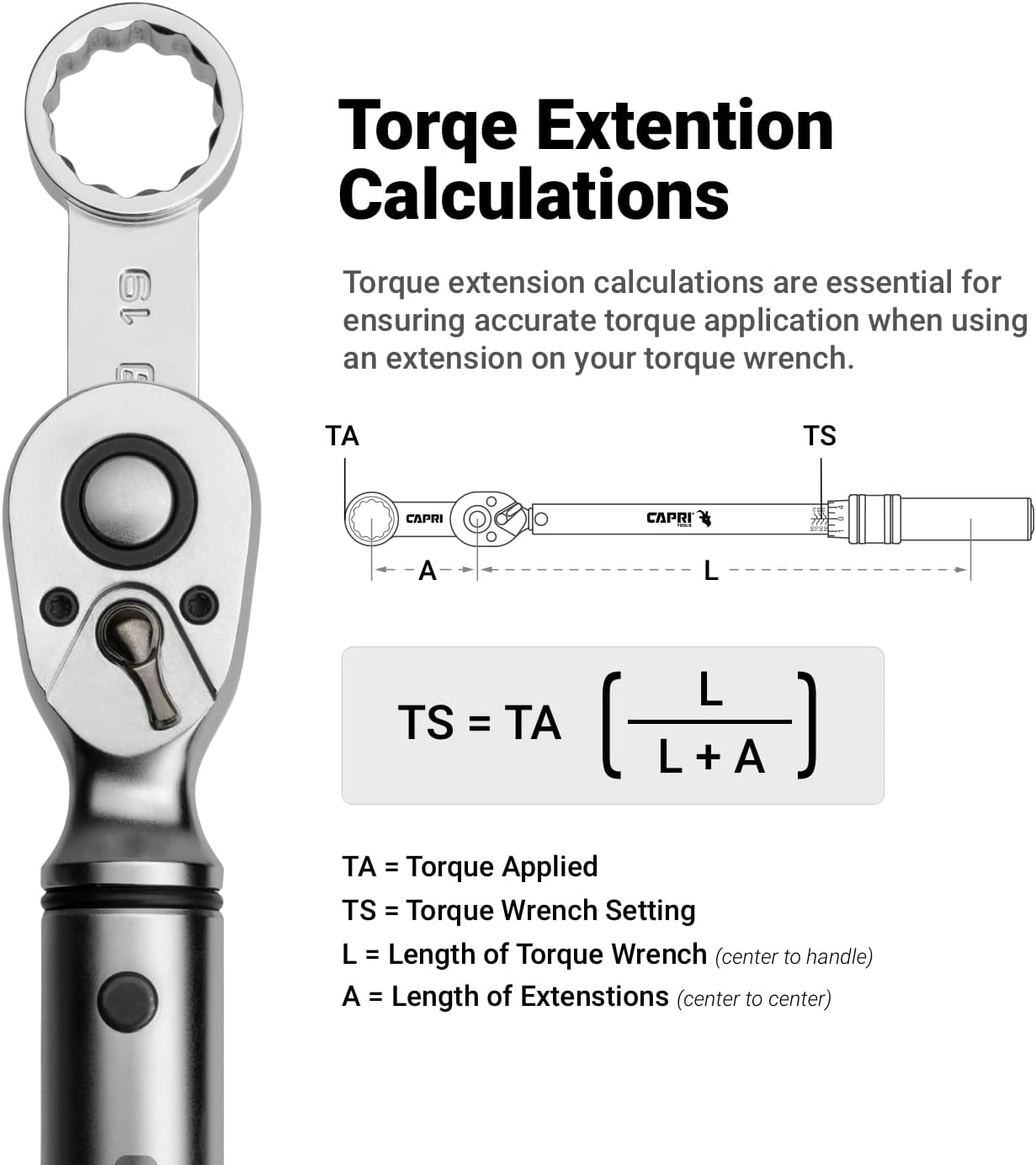 Detalle de Capri Tools CP31550-M24 1/2インチドライブ 24mmトルクアダプター、12ポイント