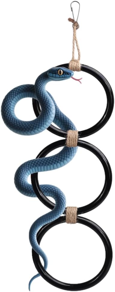MiOYOOW Snake Climbing Rings — Plastic Enrichment Chain for Reptile Tanks