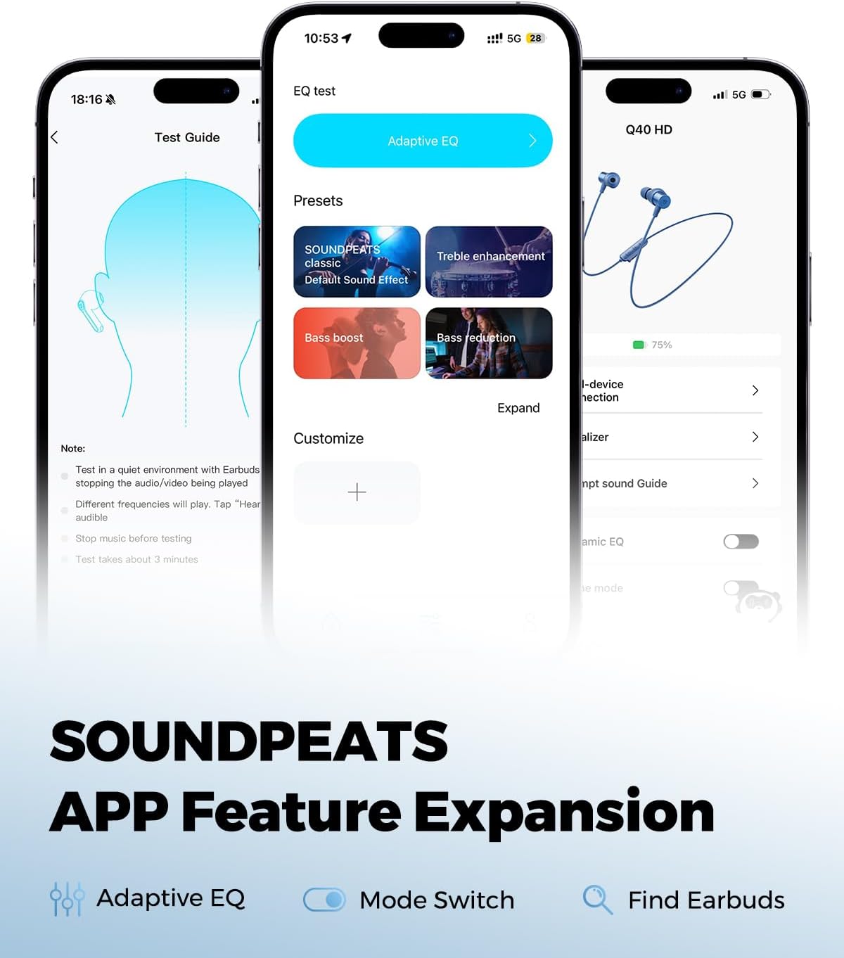 Thumbnail 5 de SoundPEATS Q40 HD Neckband: Hi-Res LDAC Wireless Earphones for Active Lifestyles