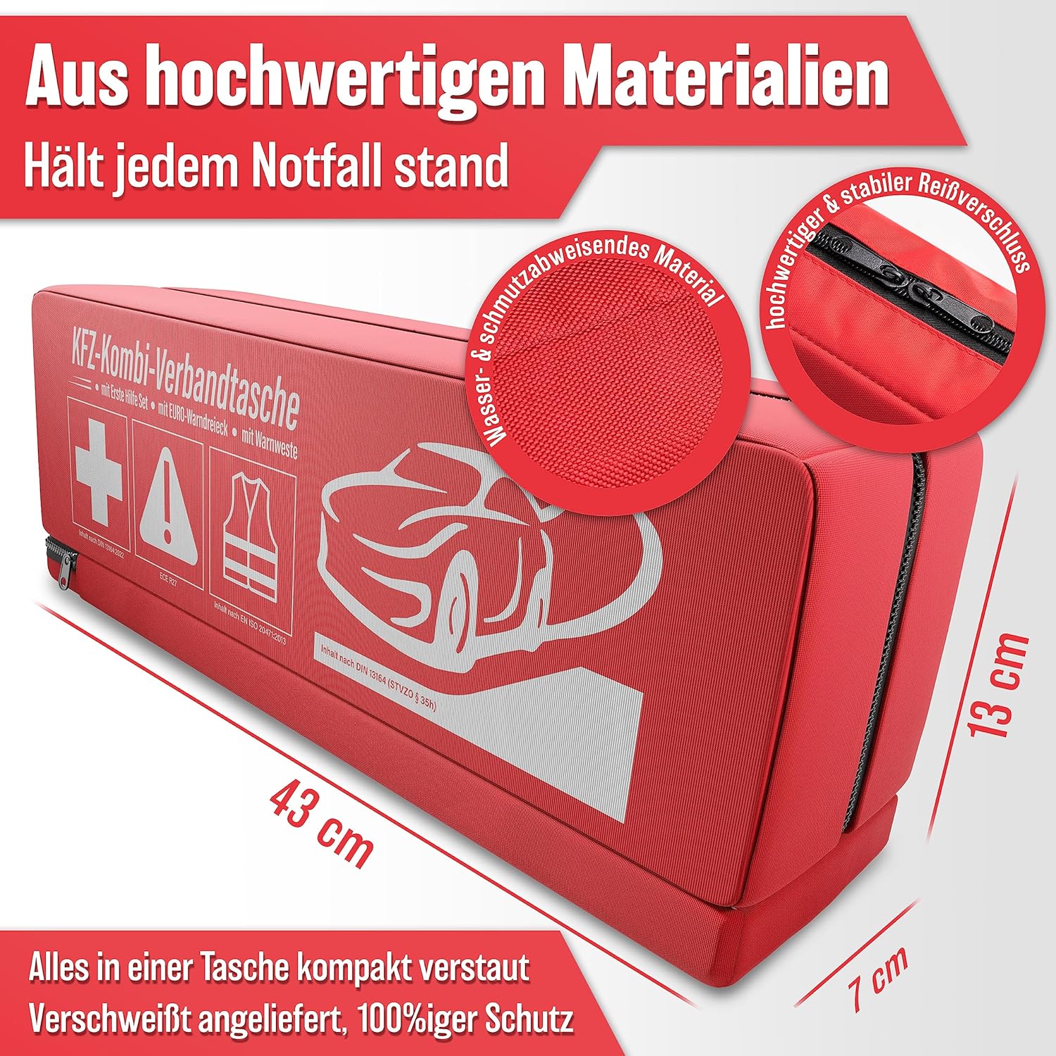 Detalle 2 de HELDENWERK KFZ Kombitasche 3in1 Erste Hilfe