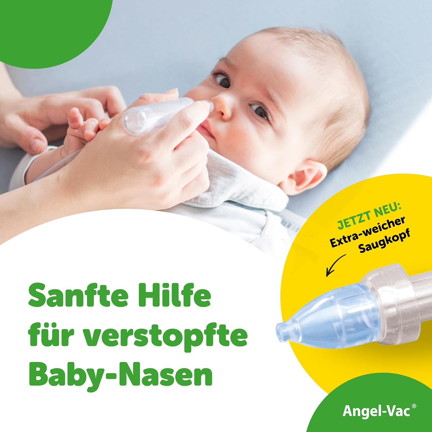Thumbnail 1 de Angel-Vac® Nasensauger Baby für Standard-Staubsauger – sanfter Baby-Nasenreiniger ab 0 Jahren