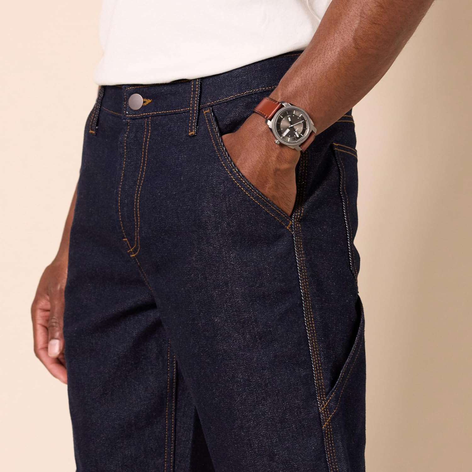 Thumbnail 2 de Amazon Essentials Men's Low-Stretch Relaxed-Fit Workwear Carpenter Jeans