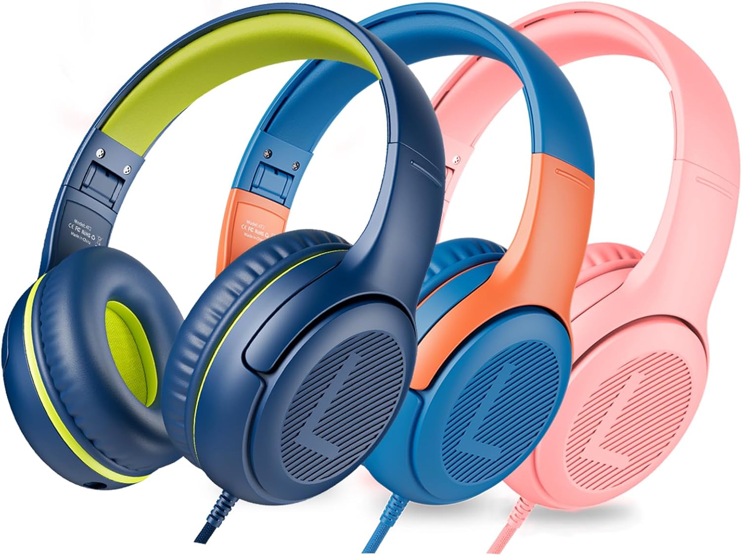 Thumbnail 6 de awatrue AT2 Cuffie per Bambini con Cavo – On-Ear, Volume Limiting 85/94 dB, Jack da 3,5 mm, Design Pieghvole, Verde