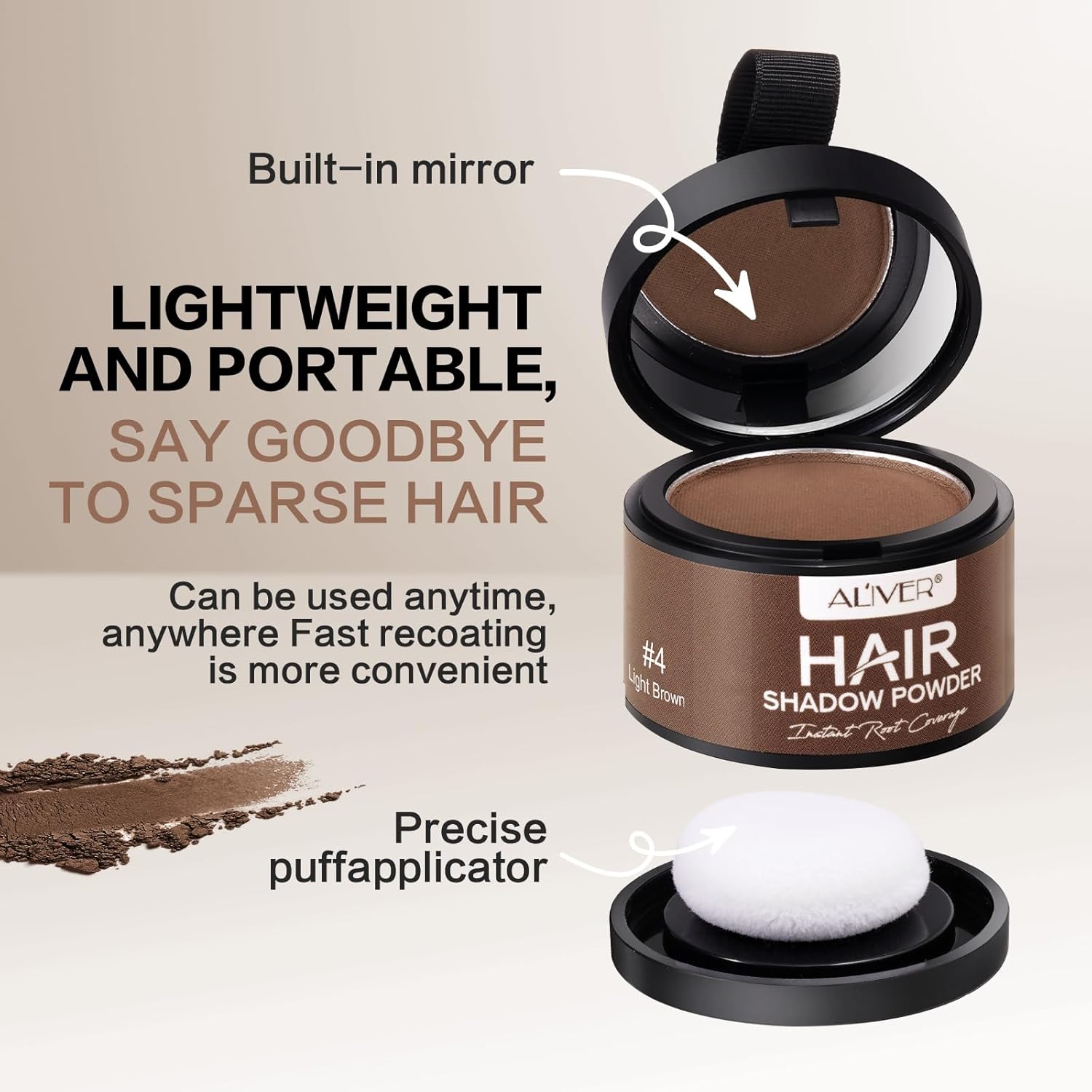 Detalle 2 de Sombra para el Cabello Marrón claro 1 unidad