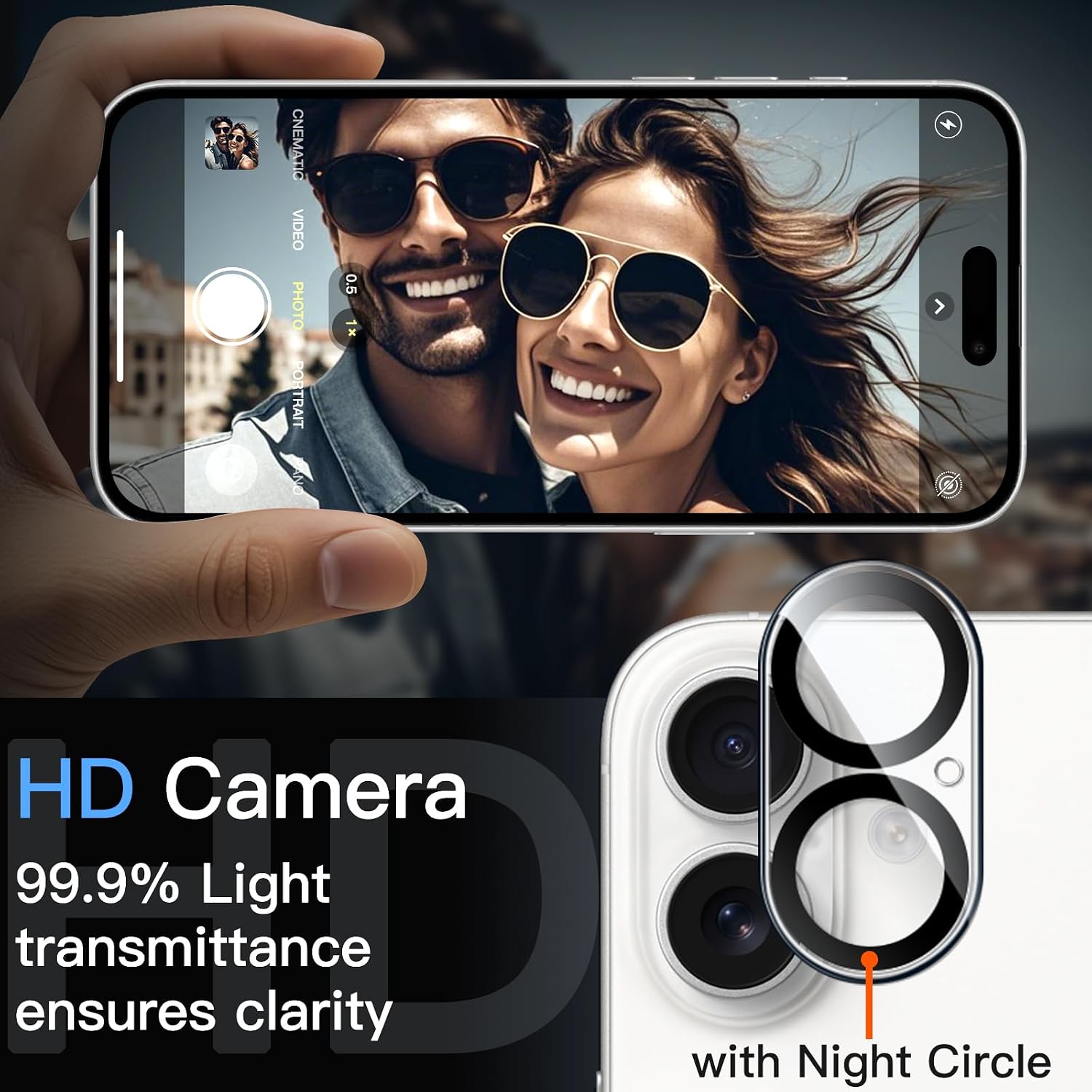 Thumbnail 5 de JETech Lens Protector for iPhone 17