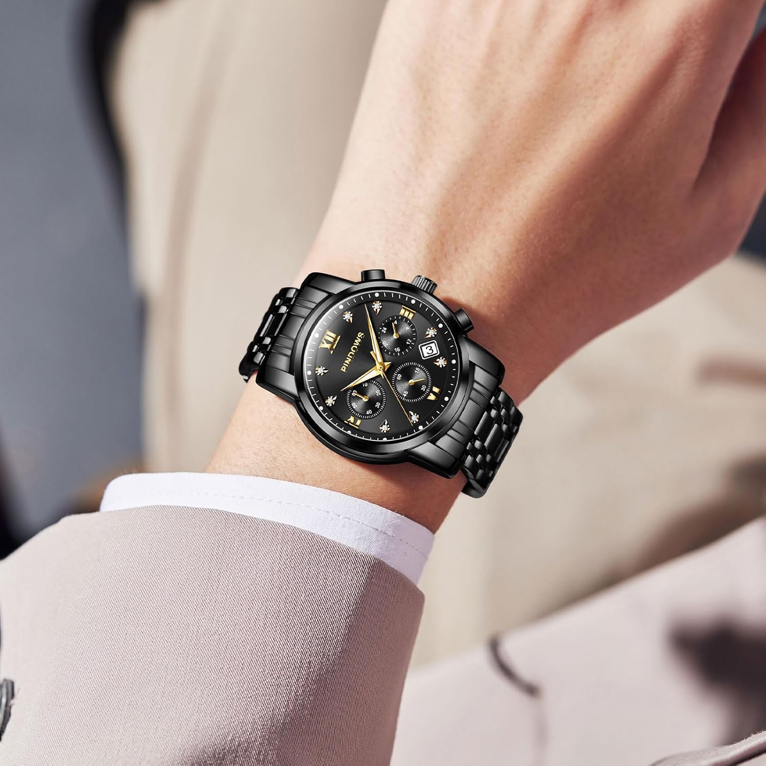 Thumbnail 2 de PINDOWS Luxus Chronograph Herren 30 m