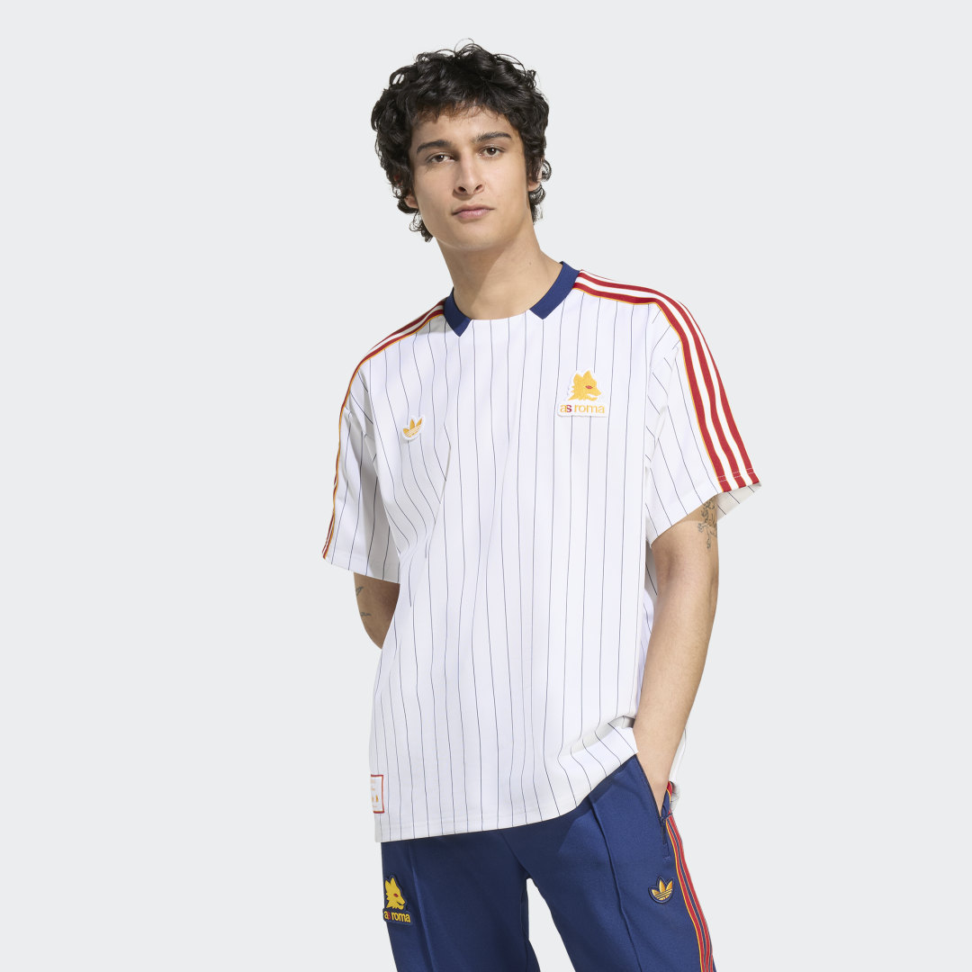 Detalle de Adidas camiseta AS Roma Terrace Icons
