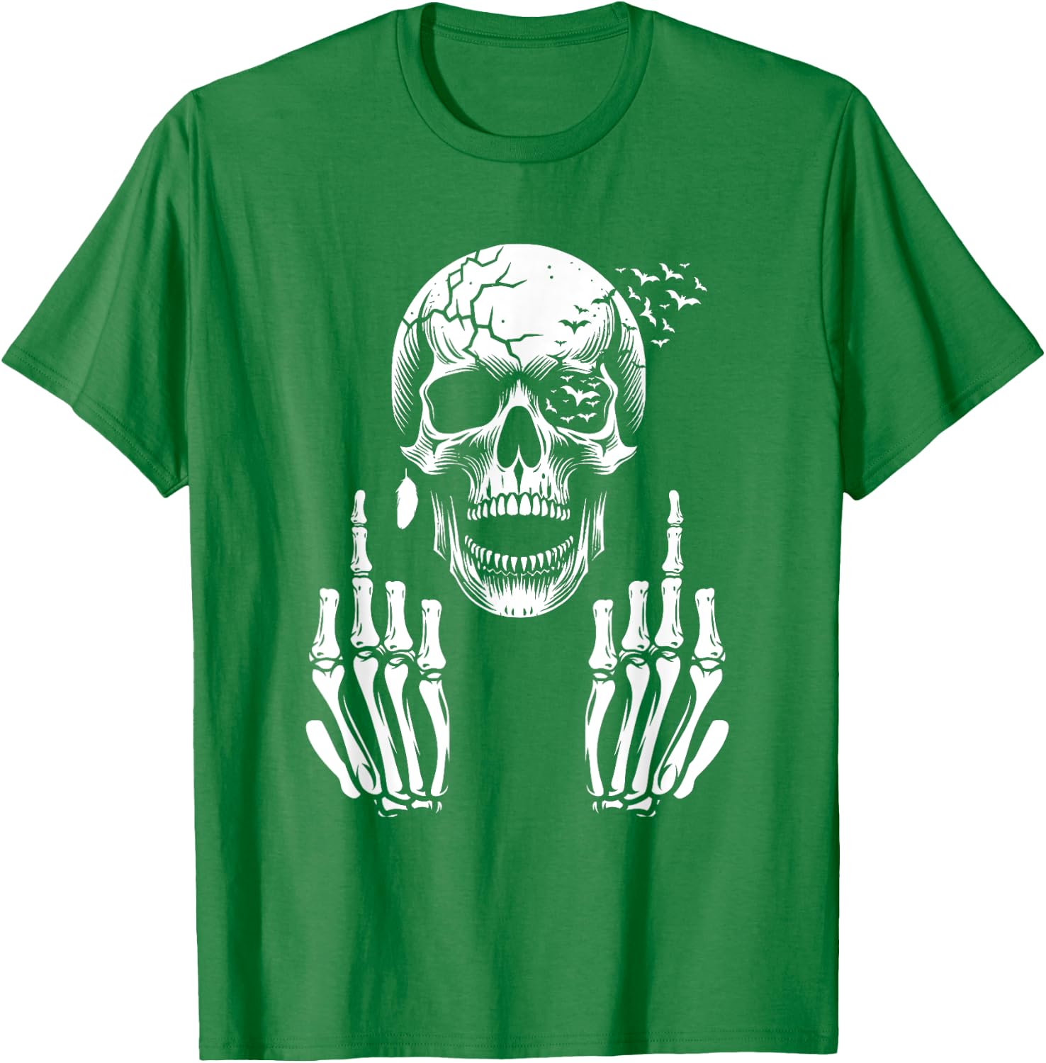 Detalle 2 de Camiseta Calavera Dedo Medio F You