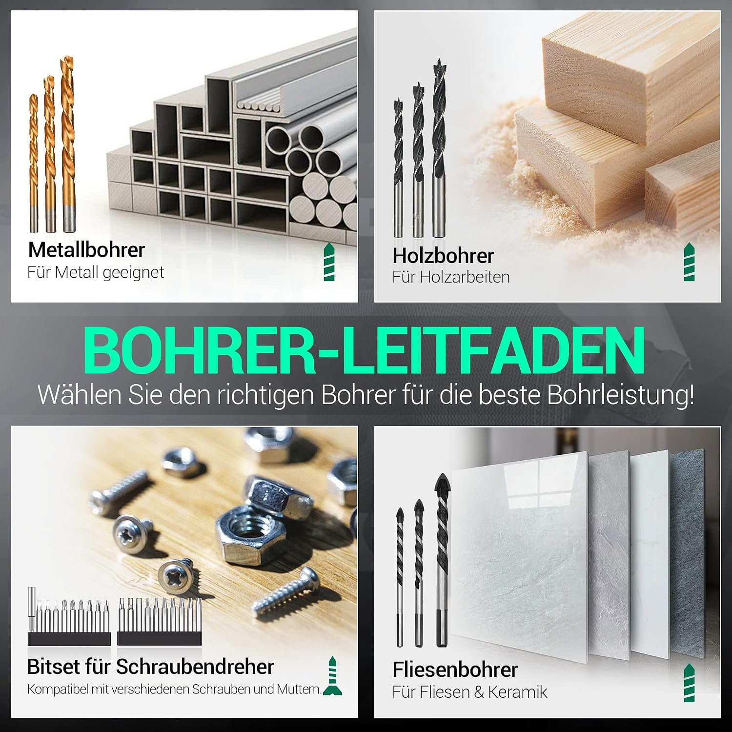 Detalle de DCA Akku-Bohrschrauber-Set ADJZ2035 (20V, 40 Nm, 10 mm Schnellspannfutter, 18+1 Stufen) – 25-teilig mit 2,0Ah Akku