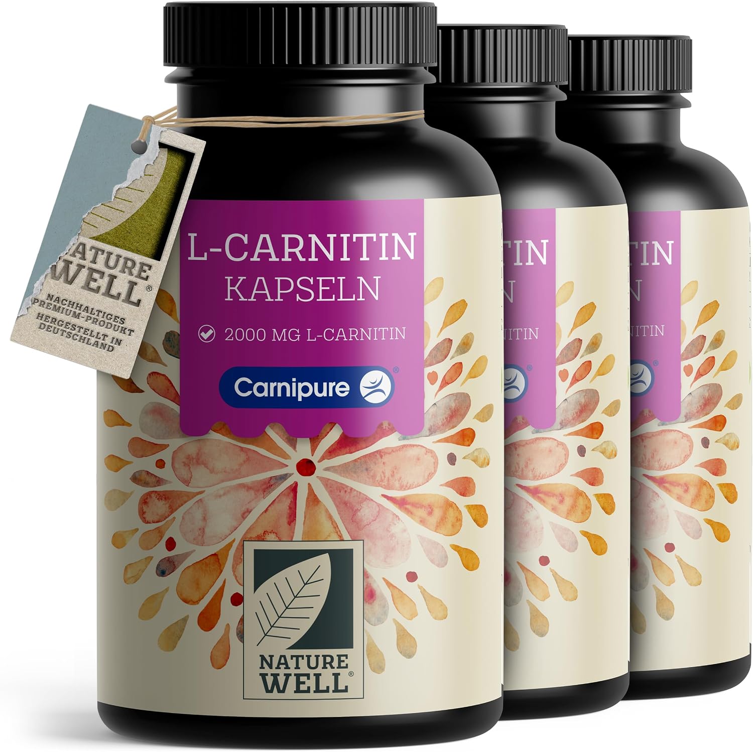 Thumbnail 6 de L-Carnitin Kapseln 150x – hochdosiert mit 2250 mg Carnipure® L-Carnitin-Tartrat, vegan und laborgeprüft