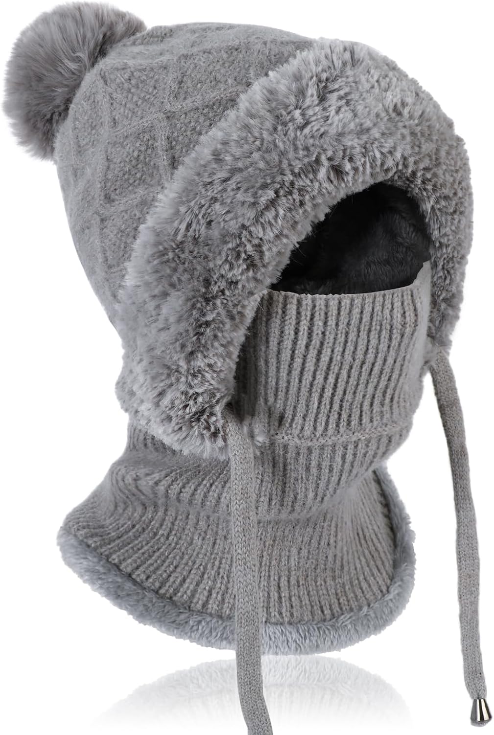 Thumbnail 5 de TAGVO Winter Warm Knitted Cap with Neck Warmer 🧣