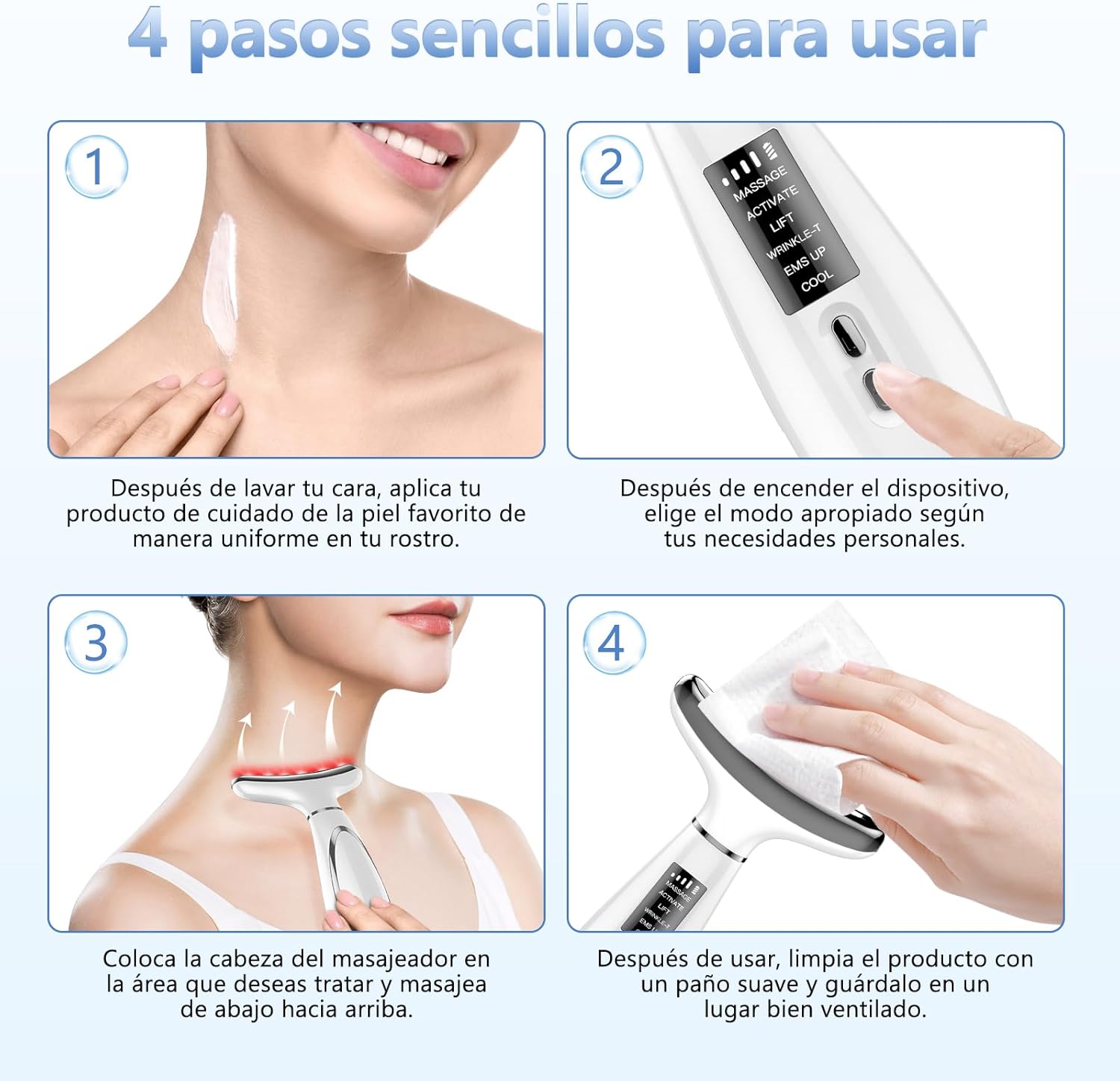 Thumbnail 4 de Masajeador Facial Eléctrico 6 Modos, Reafirma y Rejuvenece