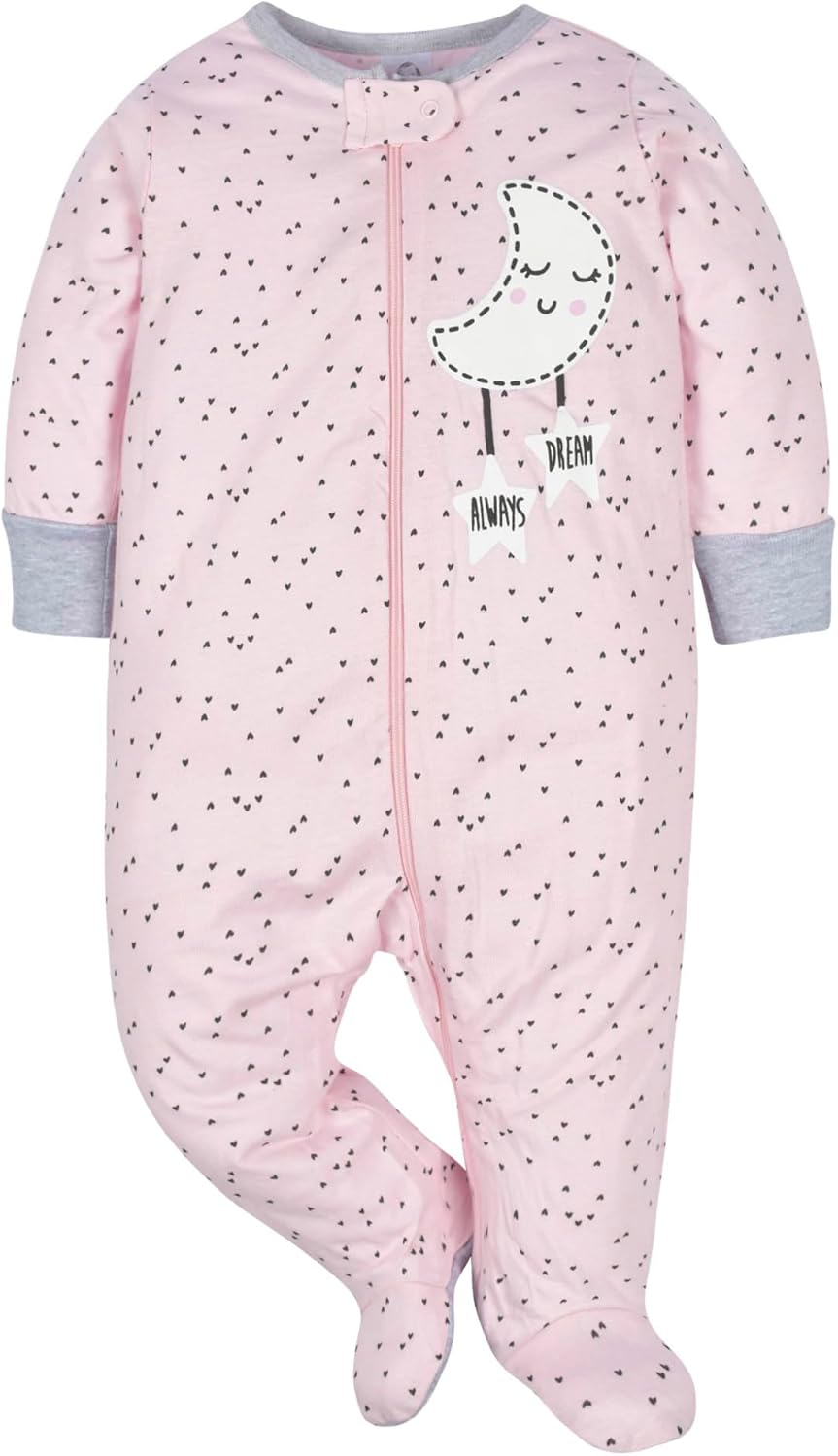 Thumbnail 3 de Gerber Sleep 'N Play Confezione da 4 tutine con pigiamini Nuvoloso 3-6 mesi per bambine