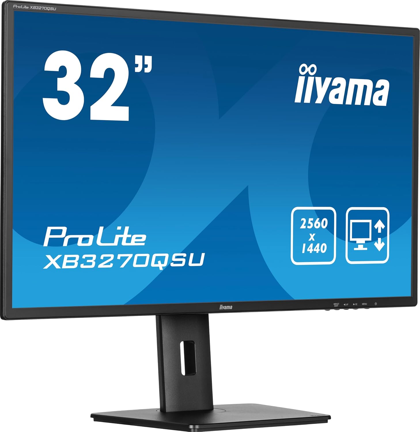 Thumbnail 2 de iiyama XB3270QSU-B1 32in QHD IPS monitor with 100Hz and height-adjust stand