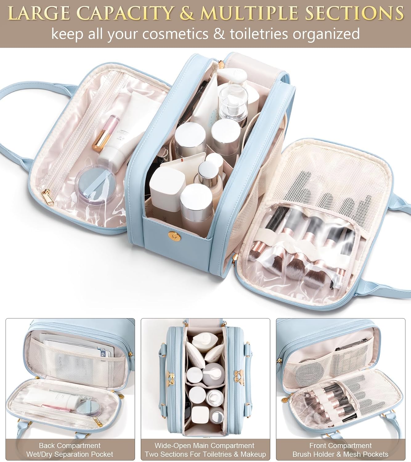 Thumbnail 2 de Bagstellar Travel Makeup Bag Large Capacity