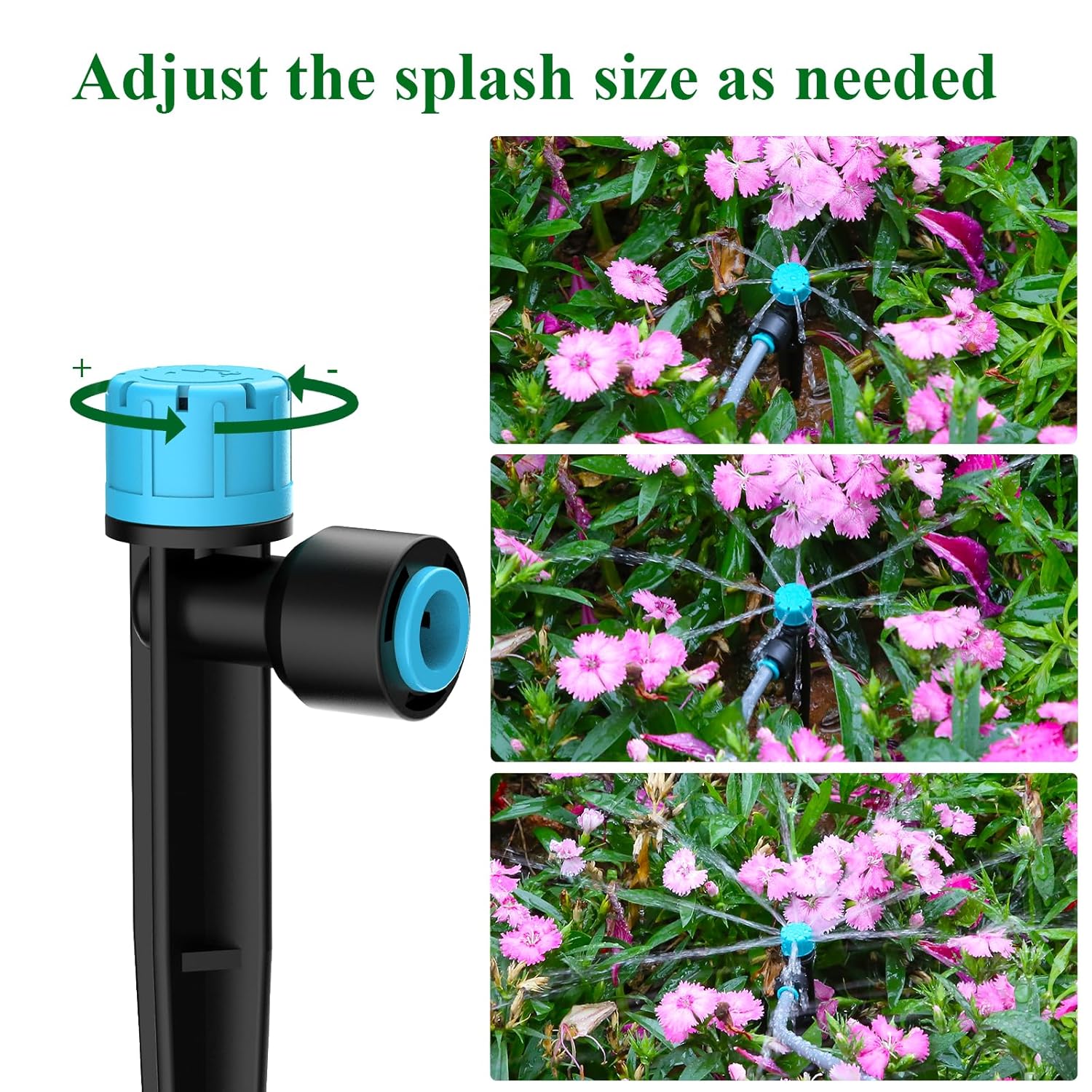 Thumbnail 3 de TRJZWA kit irrigazione computerizzato con timer a 2 uscite e gocciolatori per giardino e piante in vaso