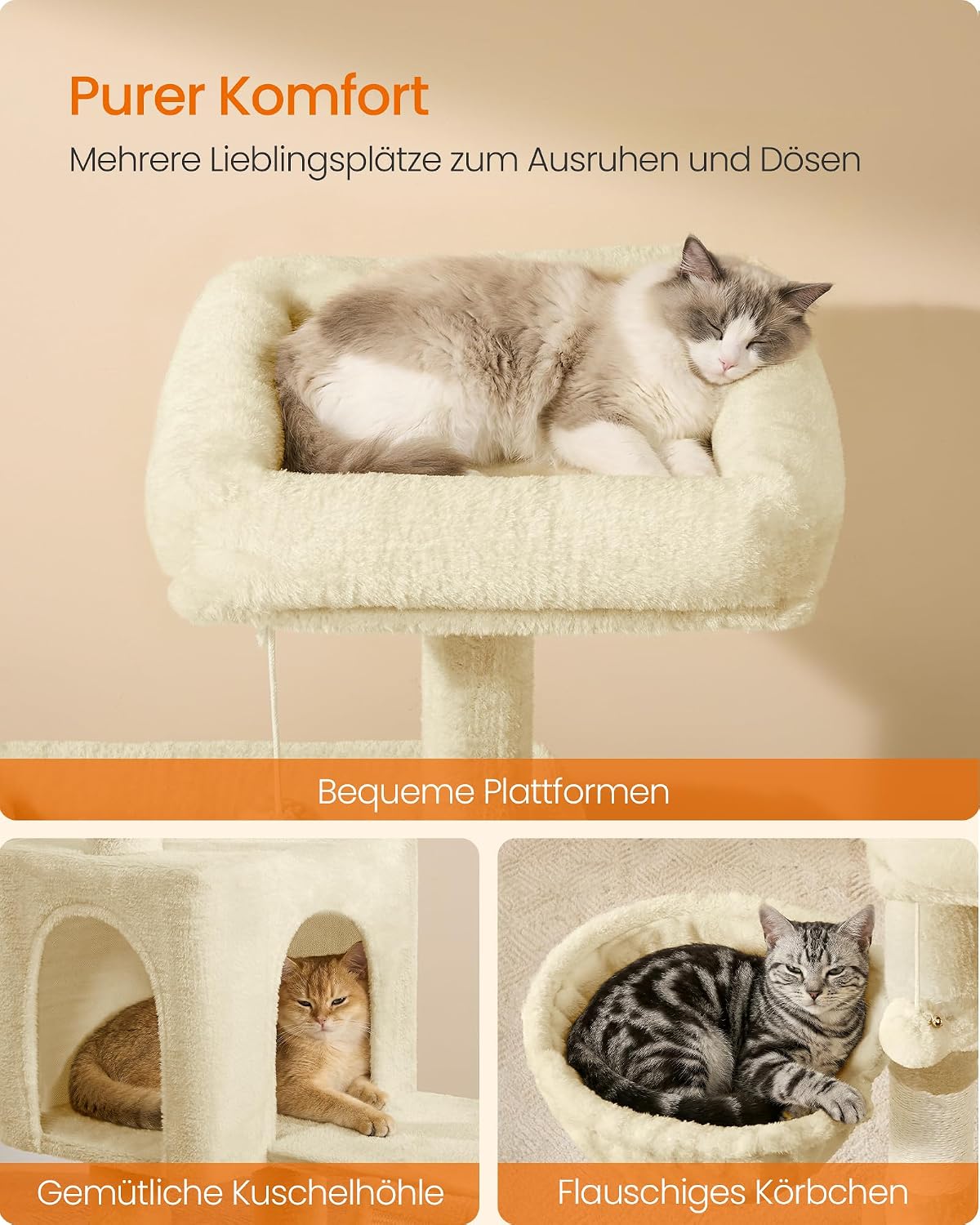 Detalle 2 de Kratzbaum für Mehrkatzen 136 cm