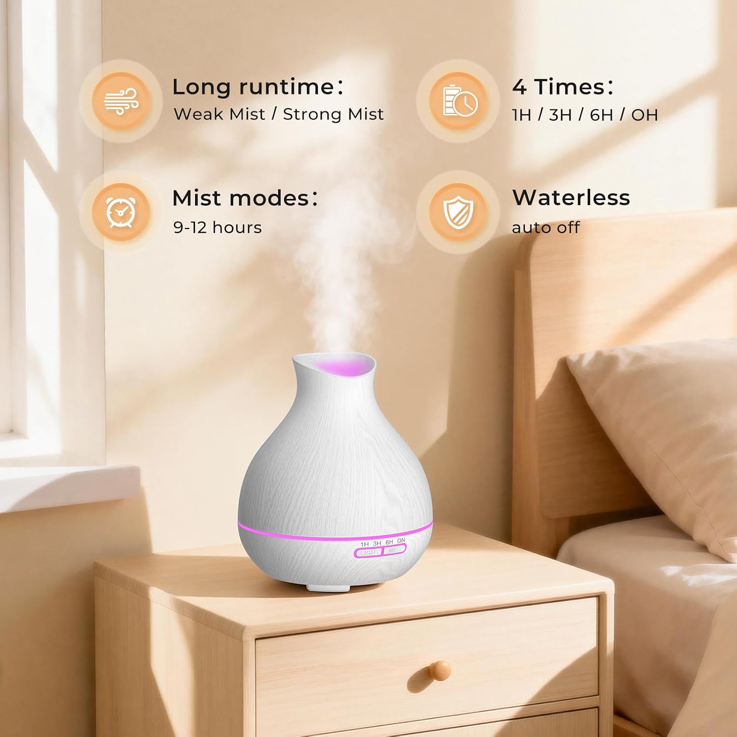 Thumbnail 3 de BZseed Aromatherapy Diffuser 550ml for Large Room 🕯