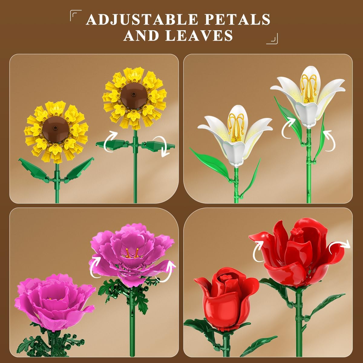 Thumbnail 5 de PLAXSOON Blumen Bauspielzeug 1065 Stein