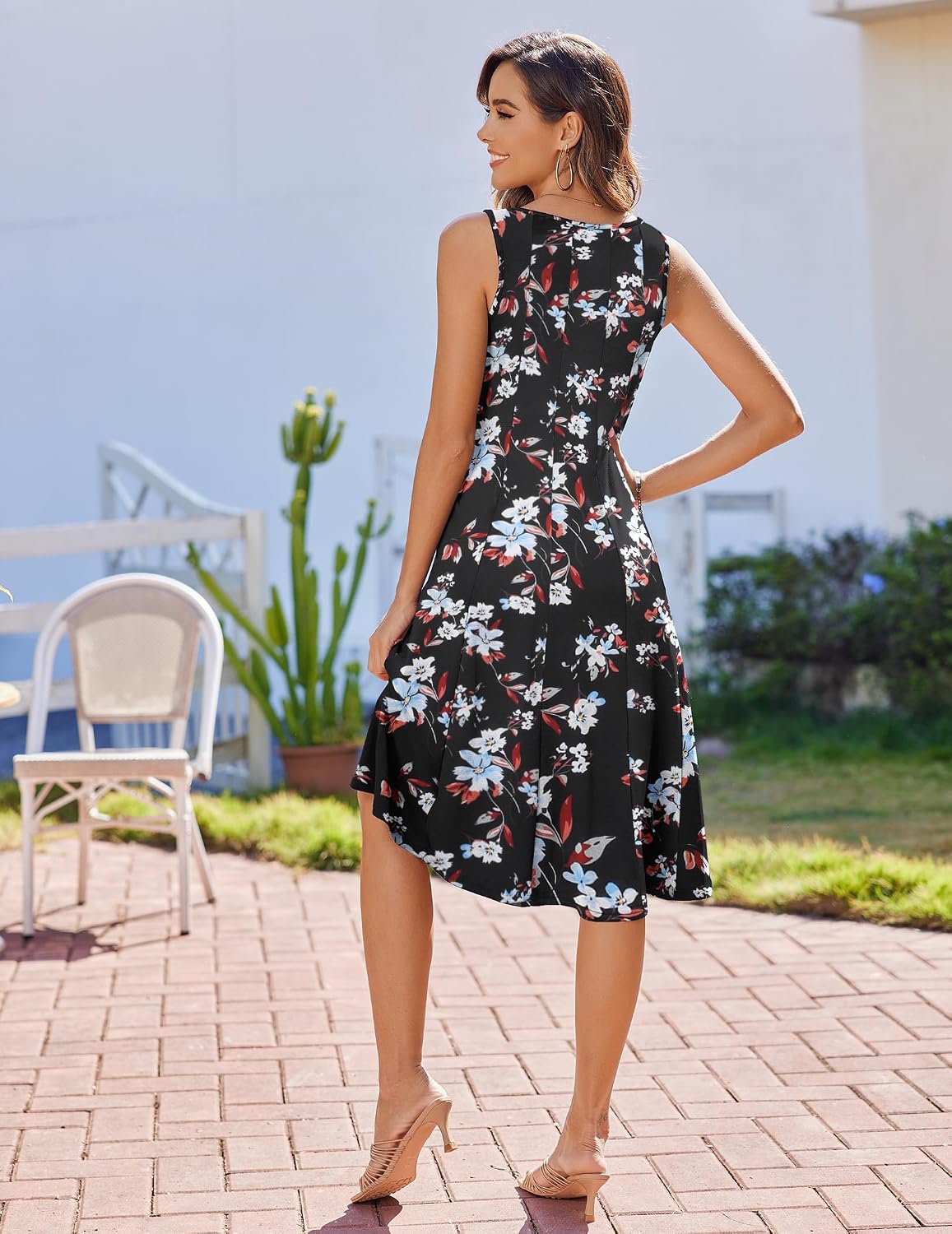 Detalle 2 de Hotouch Abito Estivo da Donna Midi leggero