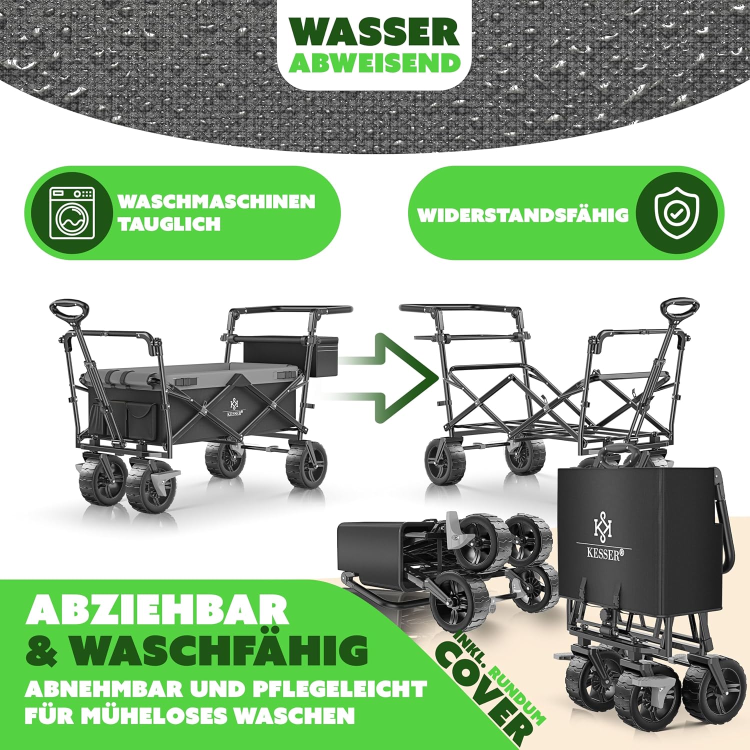 Thumbnail 5 de KESSER GT9000 Bollerwagen faltbar 150kg