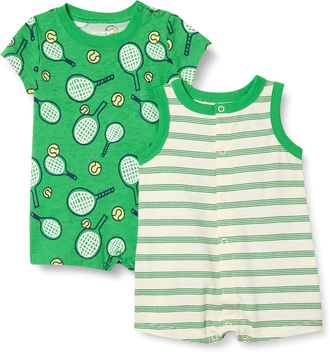 Thumbnail 6 de Amazon Essentials Unisex Babies’ Romper Set (Pack of 2) – Sleeveless and Short-Sleeved Cotton