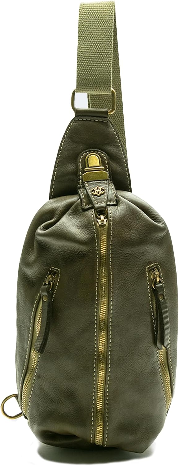 Thumbnail 6 de BARONE Sac à bandoulière pour homme en cuir véritable, fabrication italienne