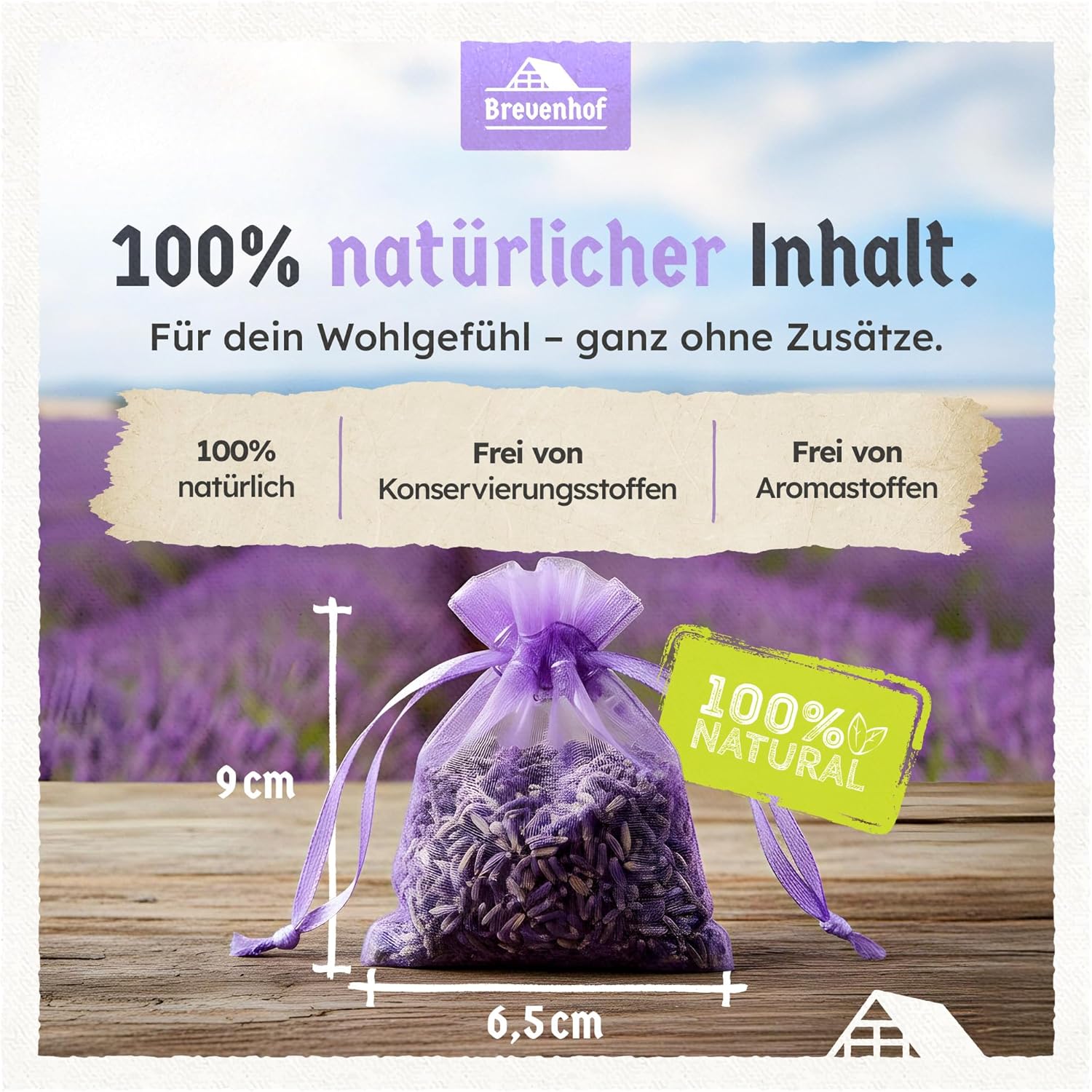 Thumbnail 4 de 22x Lavendel Duftsäckchen (Mottenschutz) mit echtem getrocknetem Lavendel – für Kleiderschrank, Wäsche & Raum