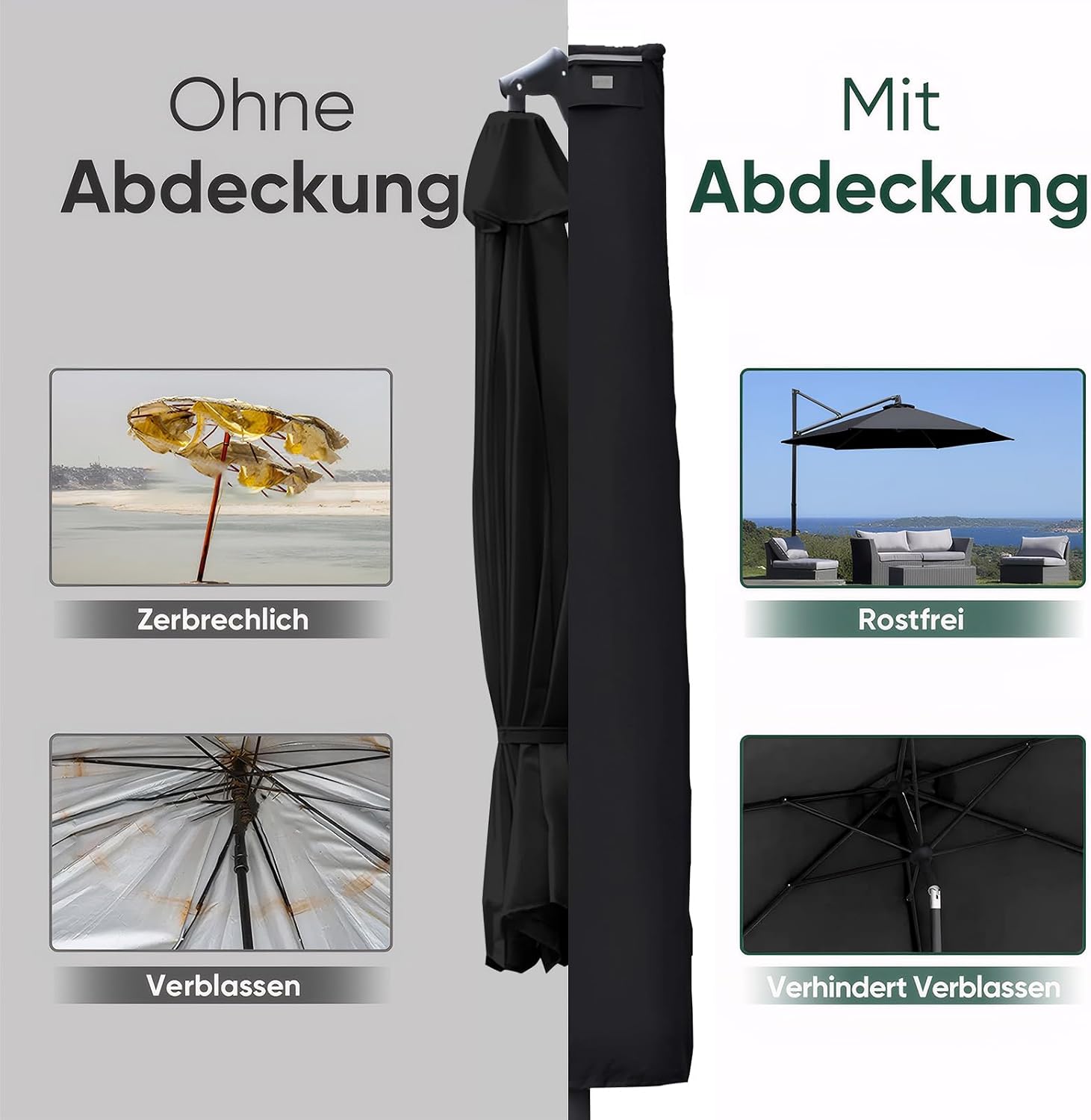 Thumbnail 3 de Sekey Custodia Ultra Resistente per Ombrello Sospeso 260x65 cm – Tessuto Oxford 600D Impermeabile
