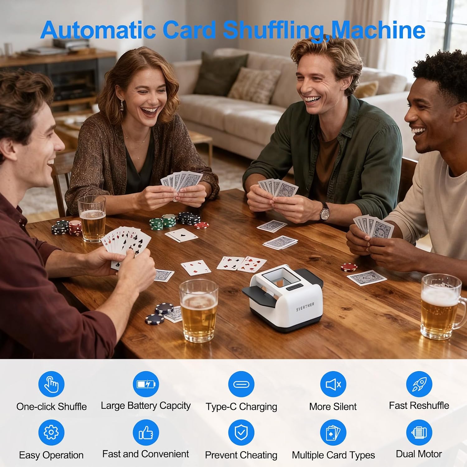 Thumbnail 1 de Svertmer Automatic Card Shuffler 2000mAh