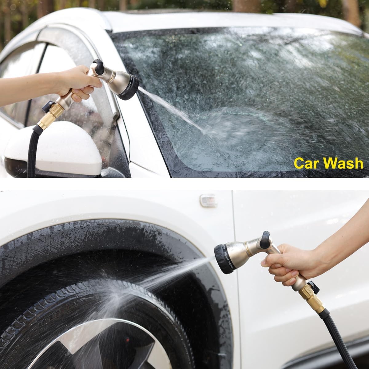 Thumbnail 5 de FANHAO Professional Metal Thumb Control Hose Spray Gun with 8 Patterns