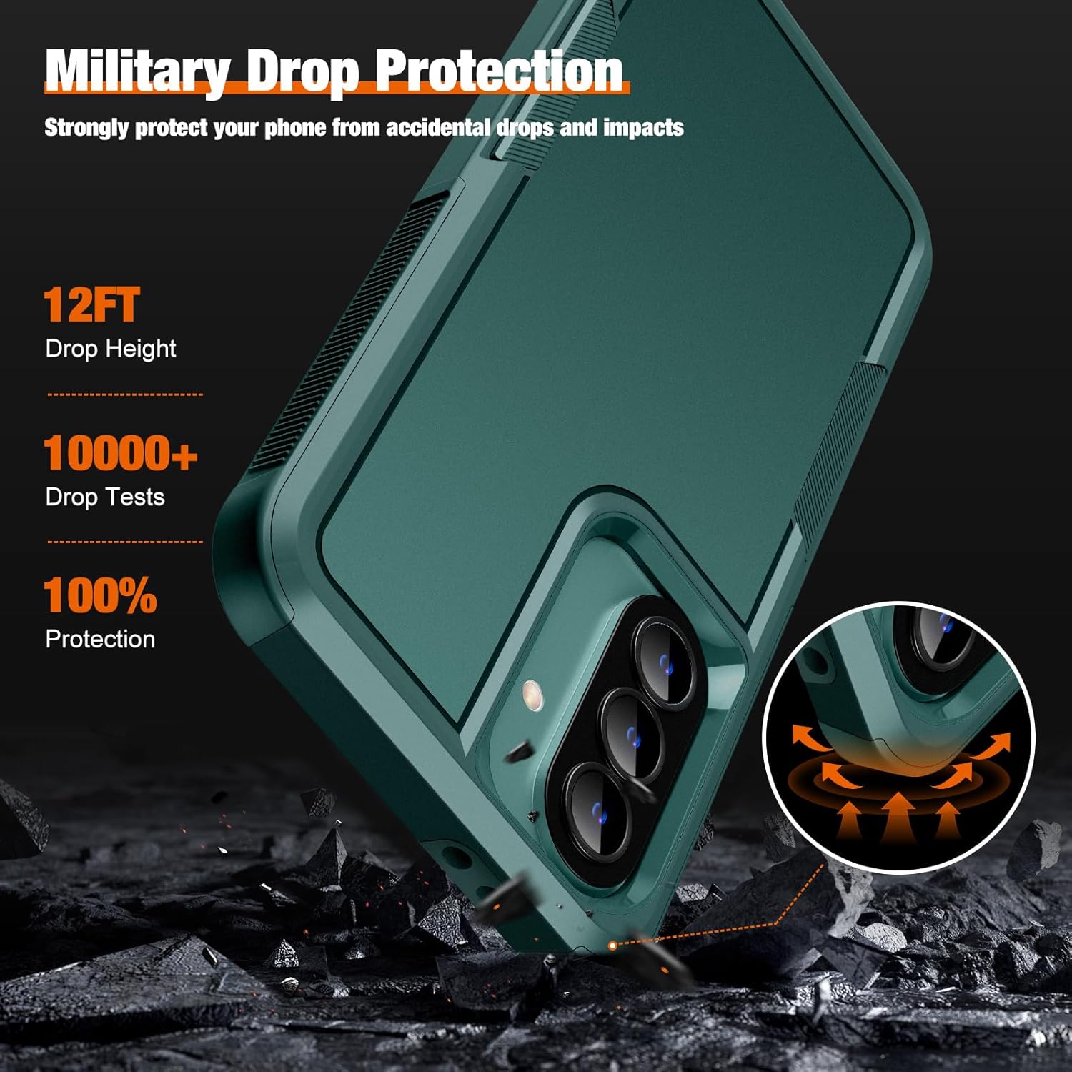 Thumbnail 2 de UITUIM Military-Grade Case for Samsung Galaxy A37 5G with Glass Screen Protector