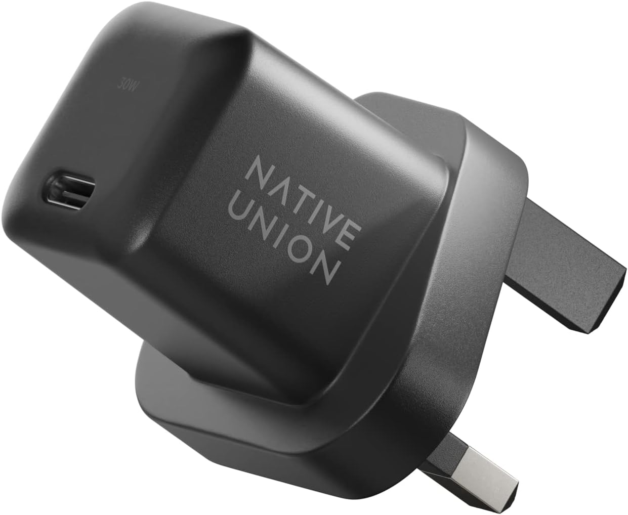 Detalle de Native Union Fast GaN Charger PD 30W (USB-C Power Delivery) – Ultra-compact 90% recycled housing