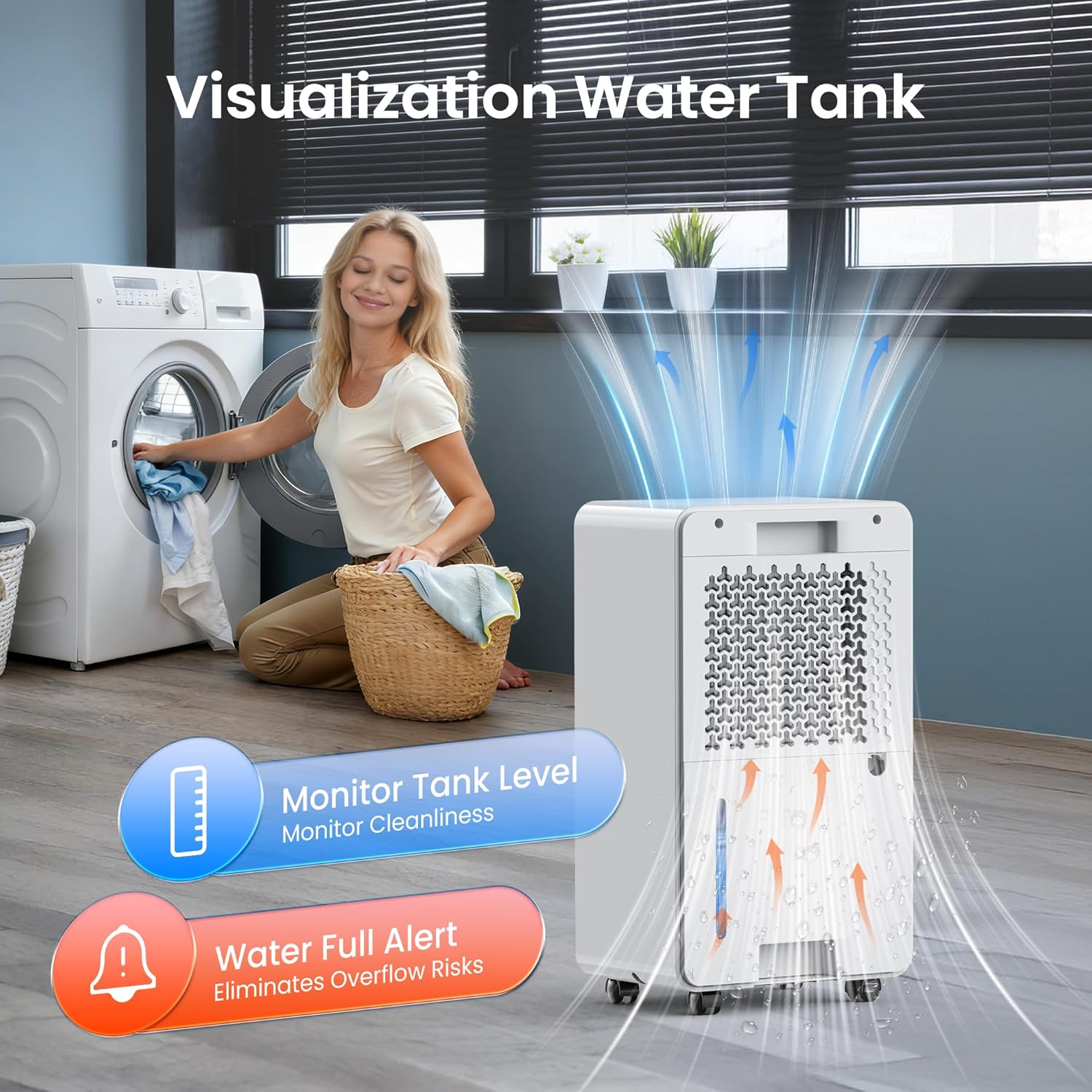 Thumbnail 6 de CHIVALZ 12L/24H Dehumidifier for Home, Bedroom & Bathroom — 3 Modes, LED Display & 24H Timer