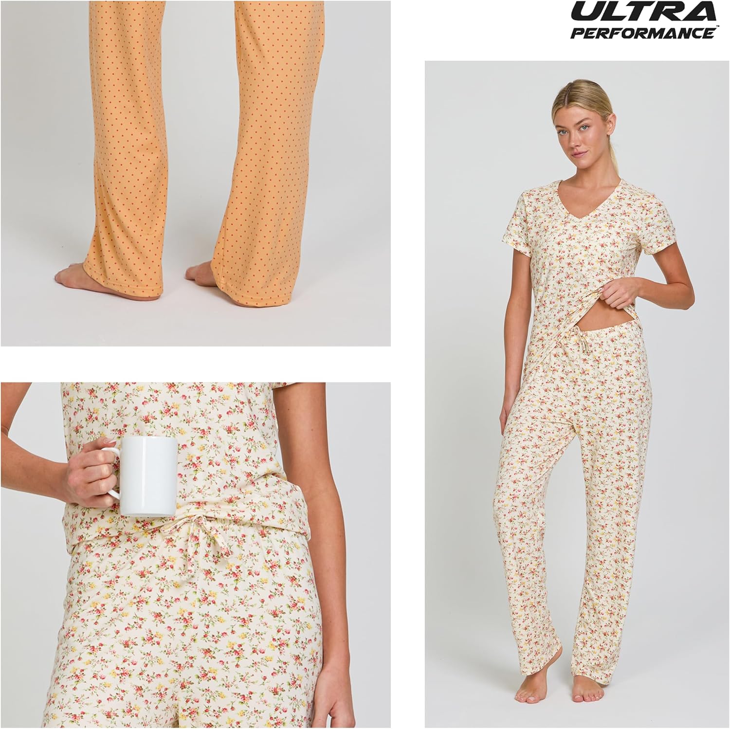 Thumbnail 1 de Ultra Performance 2 Pack Womens PJ Pajama Sets — Soft, Relaxed Two-Piece Lounge Outfit