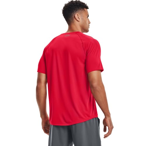 Detalle de Under Armour UA Tech 2.0 SS Tee – Leichtes Kurzarm-Trainingstop aus 100% Polyester