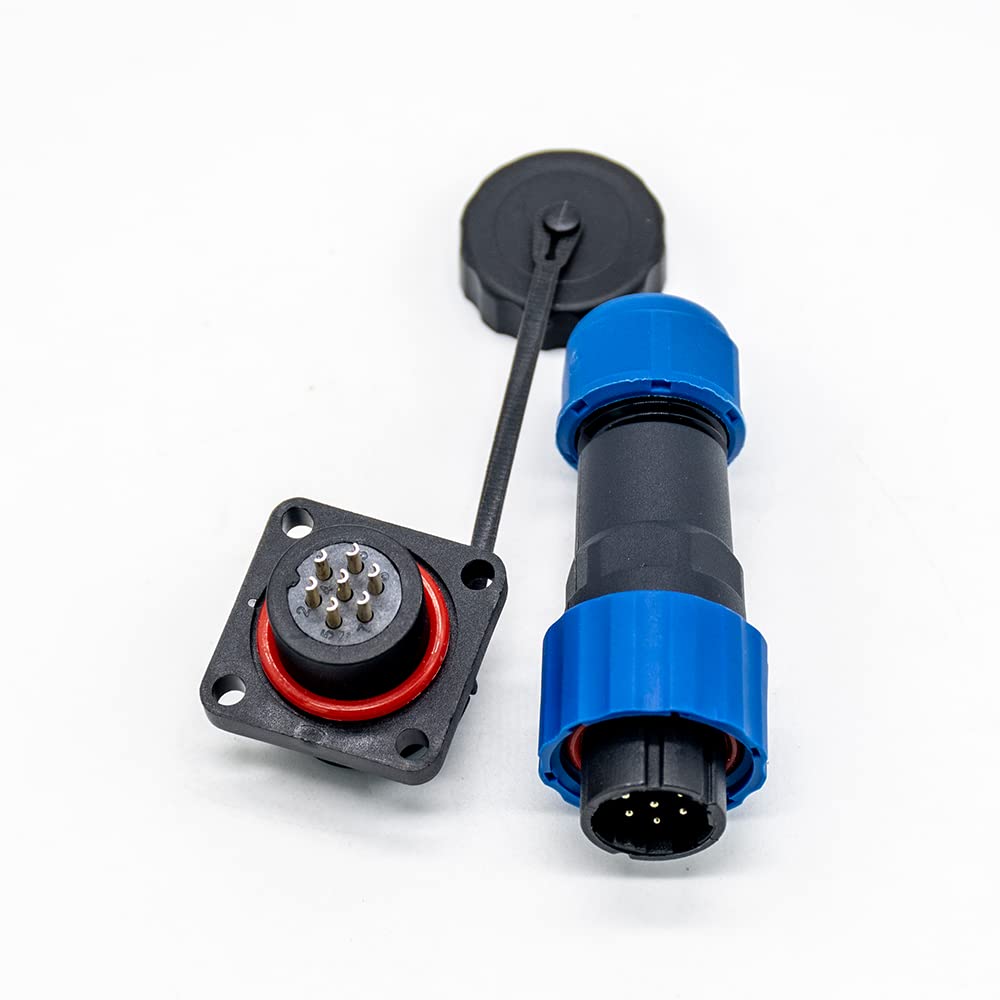 Thumbnail 6 de Elecbee SP17 7-Pin Aviation Circular Connector System — IP68 Waterproof & Dustproof, Panel Mount Socket + Cable Plug