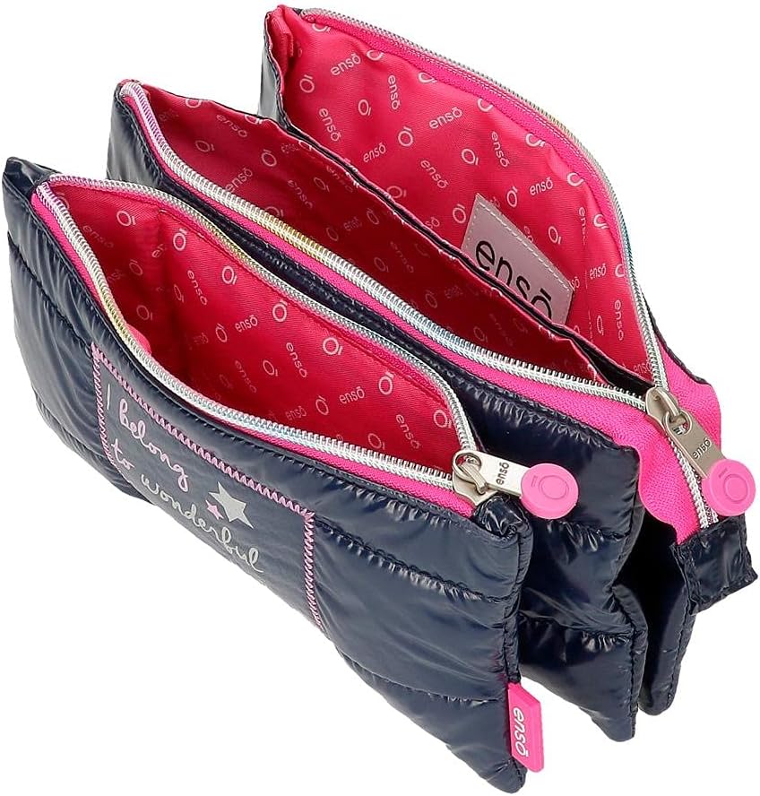 Detalle de Enso Make Wish: Custodia da viaggio per trucchi Blu, 22 x 12,5 cm