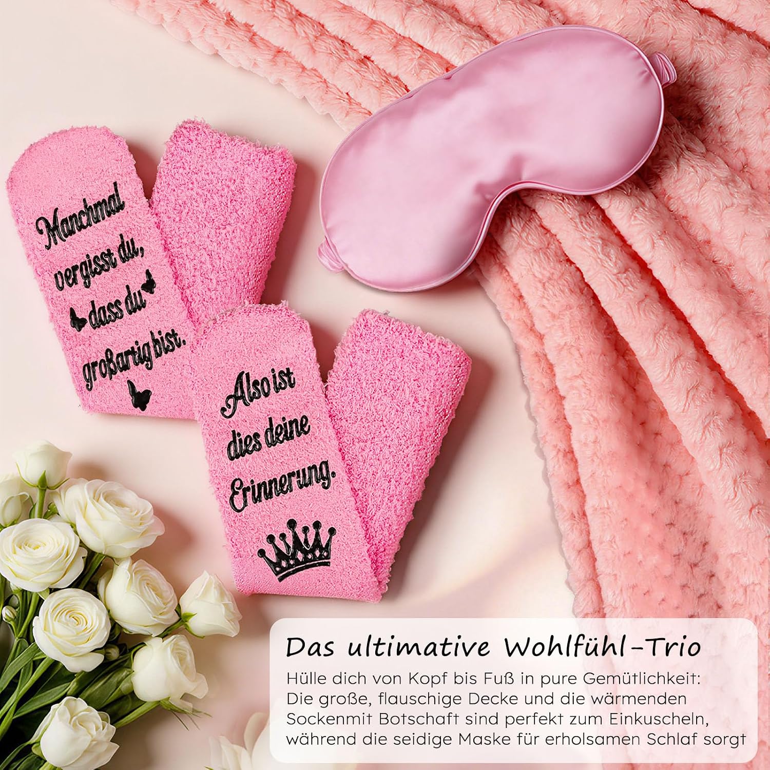 Thumbnail 5 de TUZELIYA Geschenkset Rosa Mutmacher