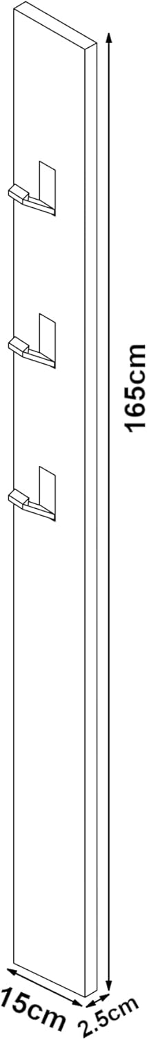 Thumbnail 6 de [en.casa] HANSNES porte-manteau 170 cm blanc
