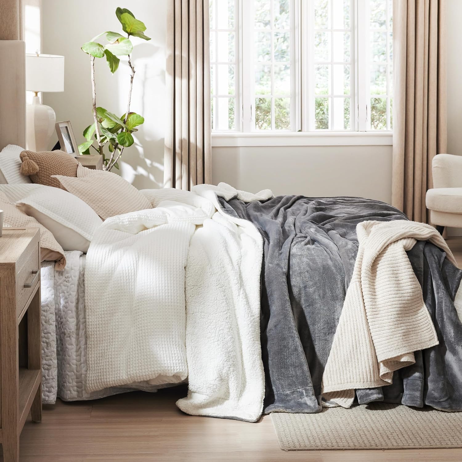 Thumbnail 5 de BEDSURE Kuscheldecke 220x240 cm 🛋