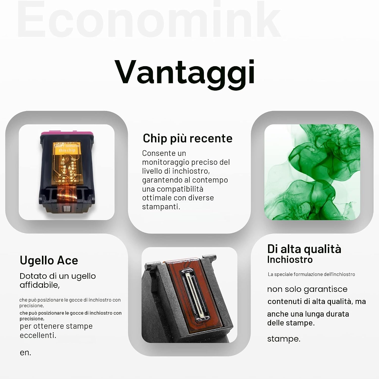 Detalle de Economink Cartuccia 545 Nero PG 545 XL (compatibile con Canon) per Pixma TS3150 e serie MG/TR/TS