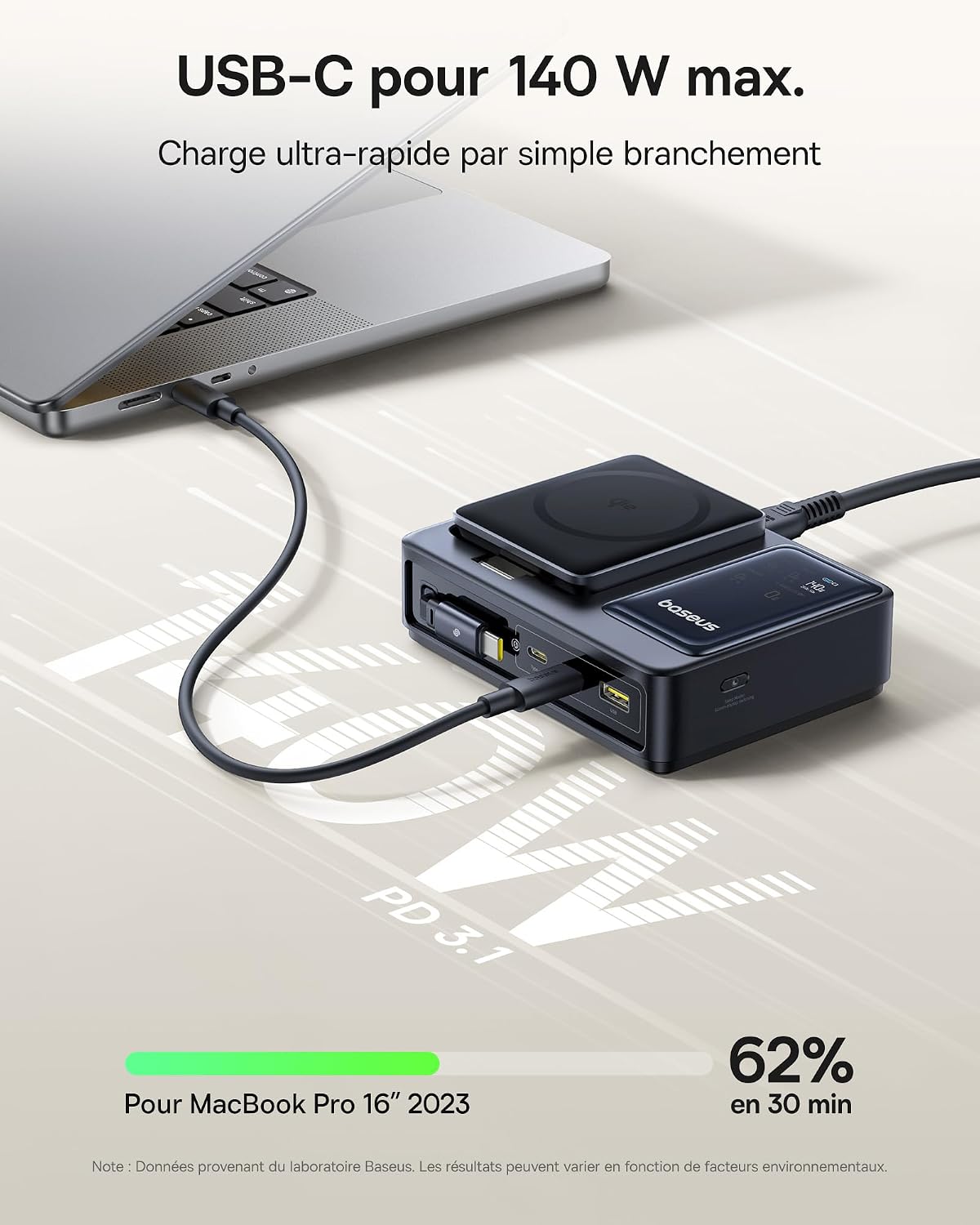 Thumbnail 3 de Baseus NOMOS 5 en 1 Chargeur USB-C