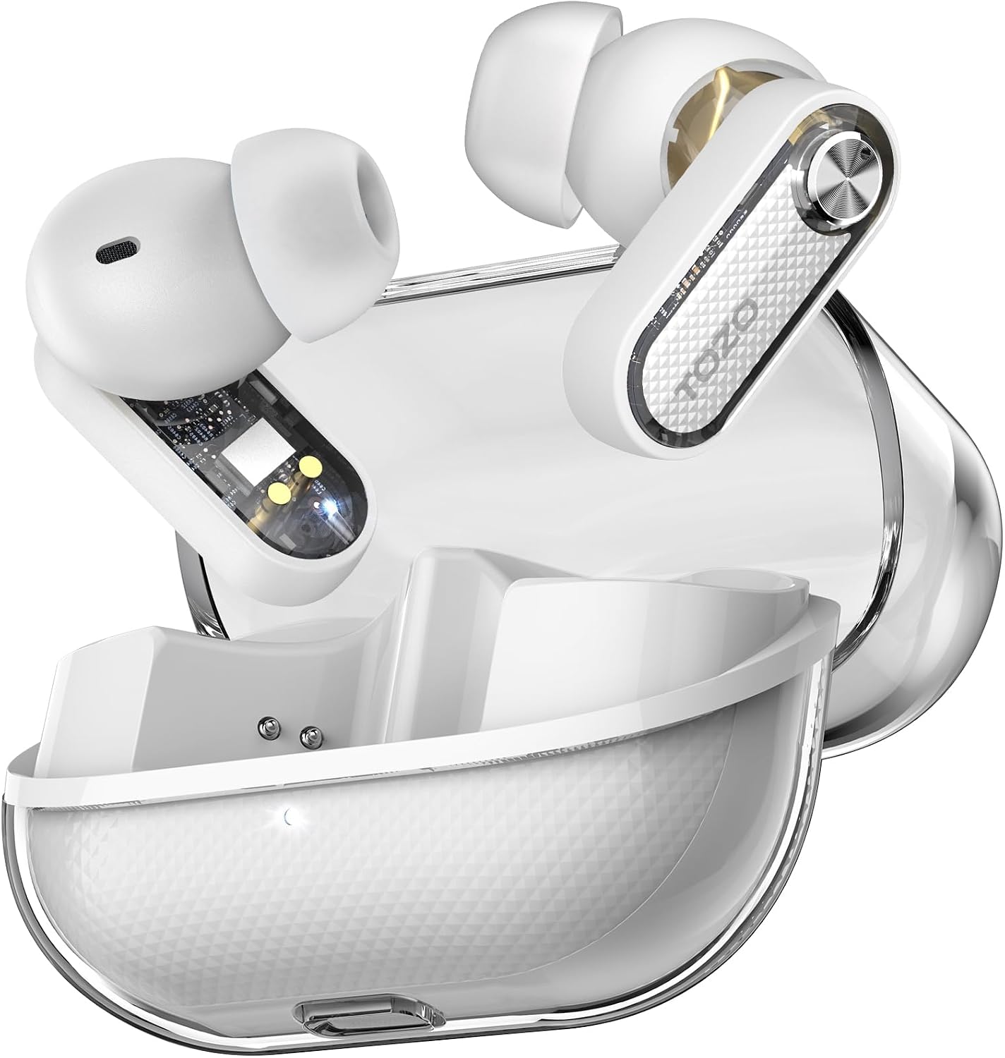 Detalle de TOZO Crystal Pods Cuffie Bluetooth 5.4 35 ore