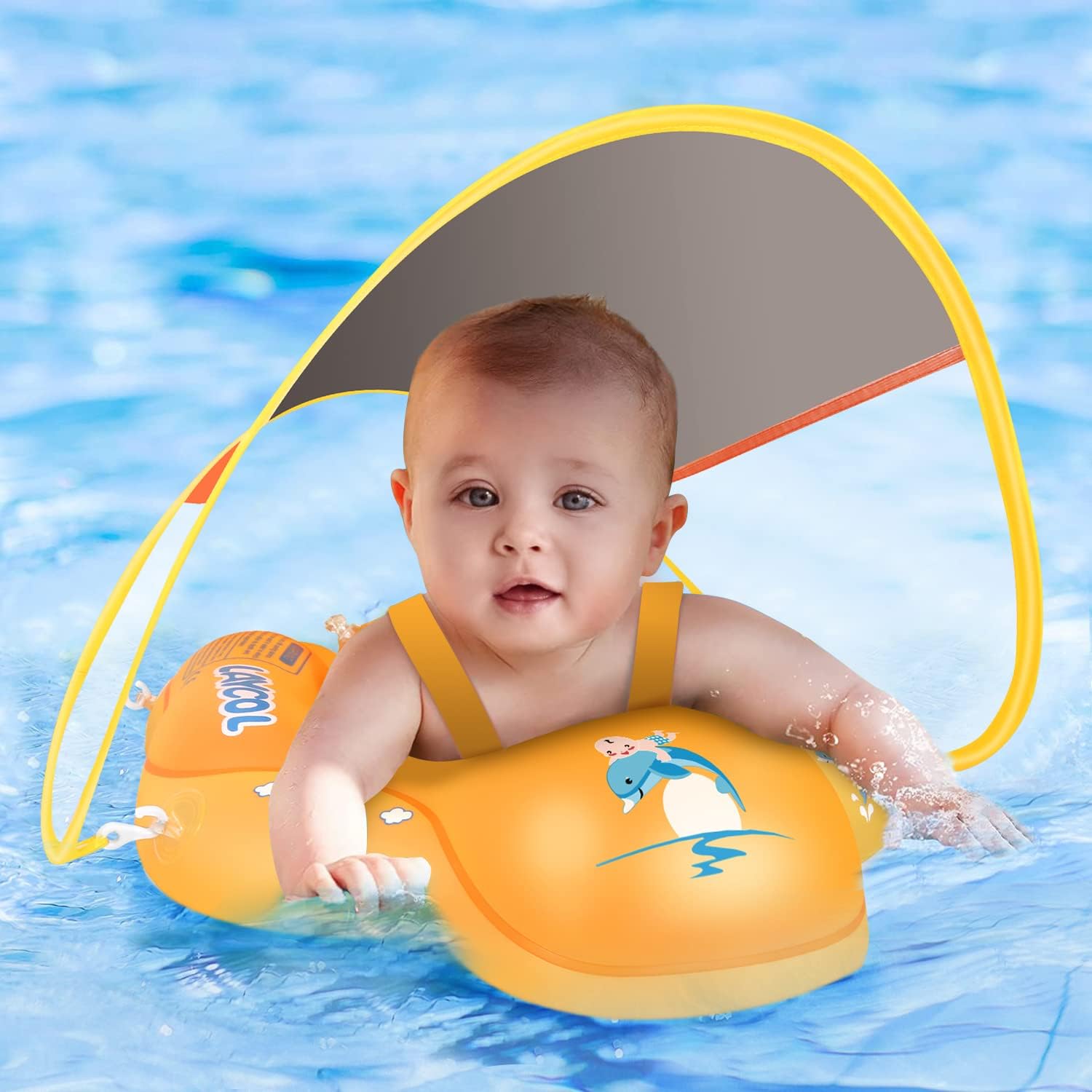 Thumbnail 5 de Inflatable Baby Pool Float with Canopy UPF50+ Sun Protection (No Flip) for Babies 3–36 Months