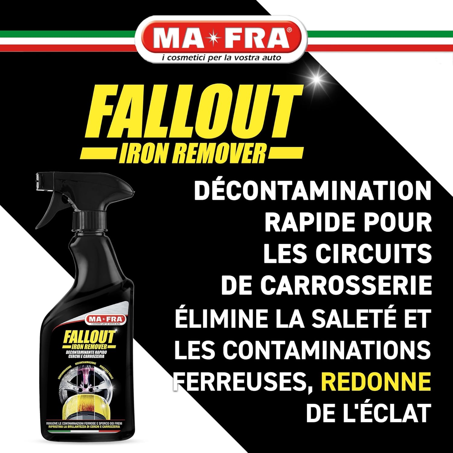 Thumbnail 1 de Mafra Fallout Iron Remover 500 ml – Décontaminant rapide pour carrosserie et jantes en alliage