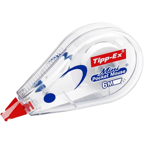 Detalle de Tipp-Ex Mini Pocket Mouse – Cinta Correctora 6 m x 5 mm (Pack 6) en Blanco