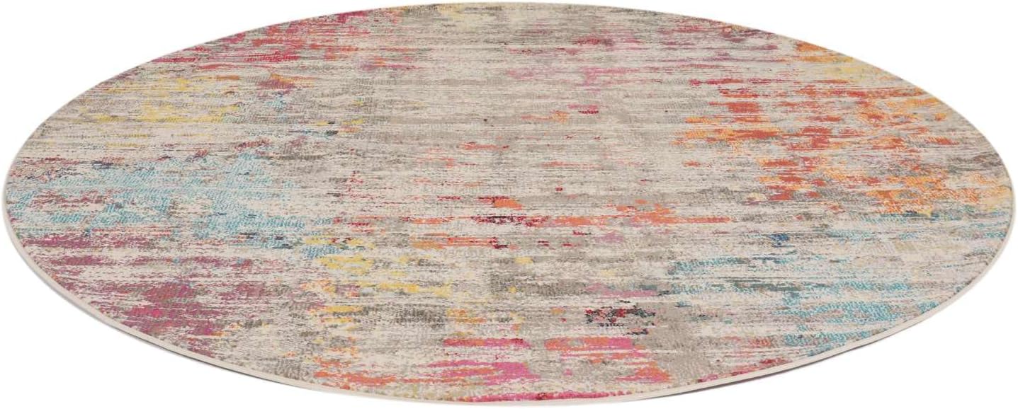 Detalle 2 de RugVista Monet Round Rug, Ø 150 cm, Multicoloured, Medium Pile