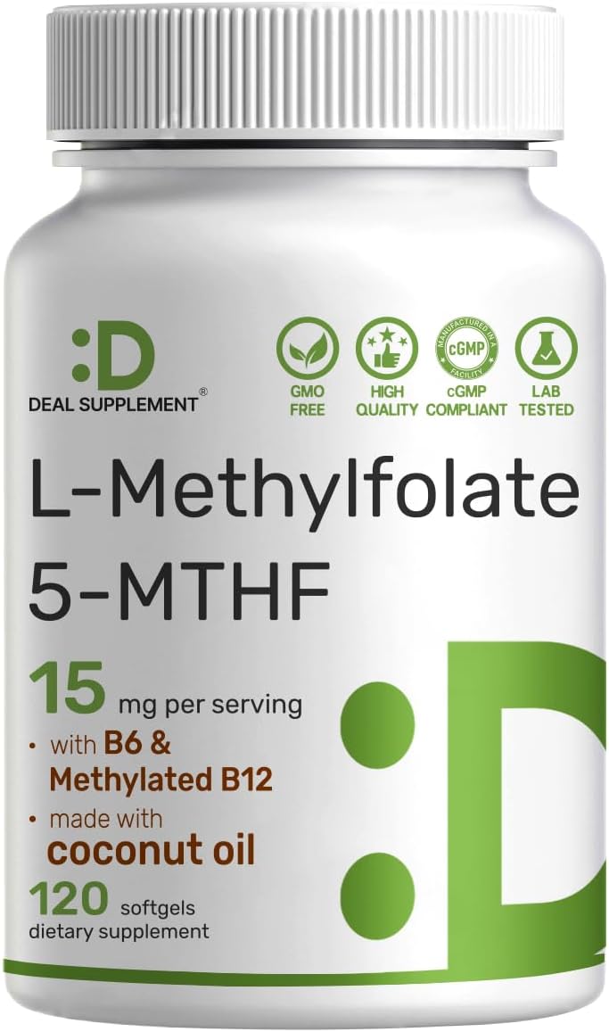 Detalle de L-Methylfolate Supplement 15 mg