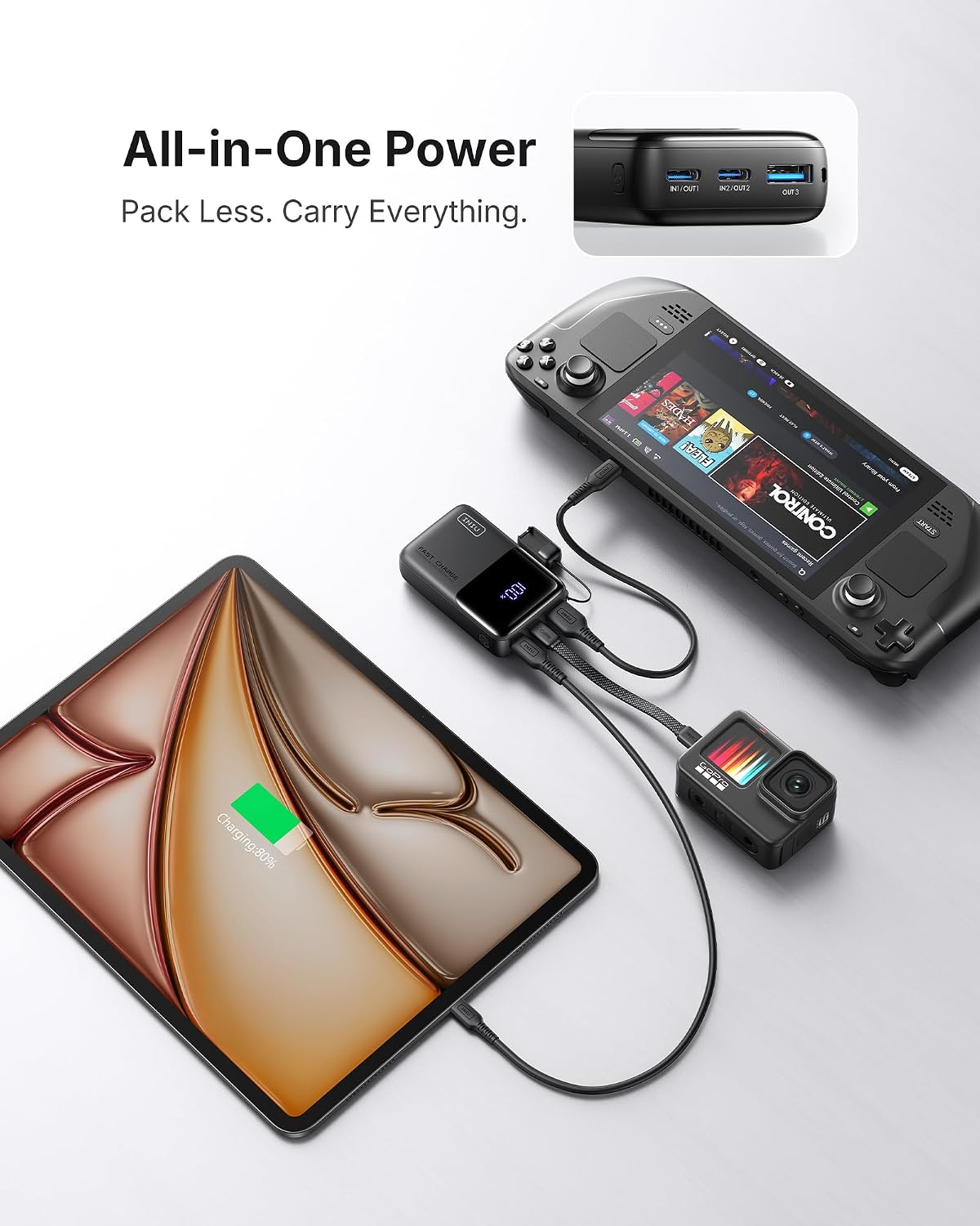Detalle 2 de INIU portable power bank 10,000mAh